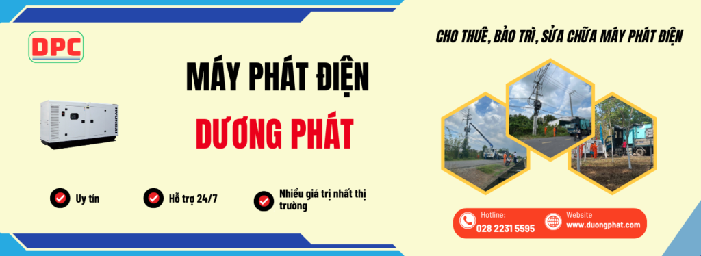 dịch vụ cho thuê máy phát điện
